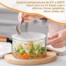 Kit 2 Panelas de Vidro Transparente para Cozinhar