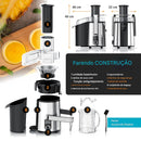 Arendo - Edelstahl Entsafter für Obst und Gemüse – leistungsstark 1000 Watt Leistung – Saftpresse Zitruspresse − 1000ml Saftbehälter