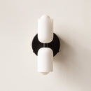 Arandela de Parede Dupla Minimalista Crema