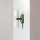 Arandela de Parede Dupla Minimalista Crema