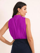 Blusa Feminina Social Gola Alta