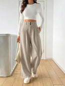 Calça Pantalona Fashion Now – Estilo Assimétrico e Conforto