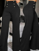 Calça Pantalona Feminina Larrisa Social – Cintura Alta