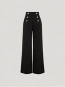 Calça Pantalona Feminina Larrisa Social – Cintura Alta