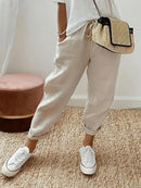 Calça de Linho Feminina – Elegância Natural com Conforto Incomparável