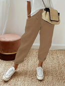 Calça de Linho Feminina – Elegância Natural com Conforto Incomparável