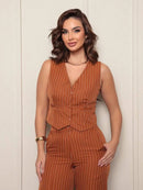 Conjunto Eloisa em Alfaiataria Listrado