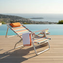 Cadeira Reclinável de Praia Alta Capri Camping Piscina