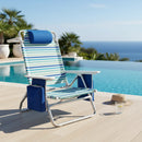 Cadeira Reclinável de Praia Alta Capri Camping Piscina