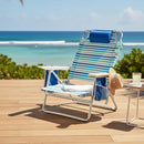 Cadeira Reclinável de Praia Alta Capri Camping Piscina