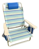 Cadeira Reclinável de Praia Alta Capri Camping Piscina