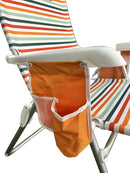 Cadeira Reclinável de Praia Alta Capri Camping Piscina