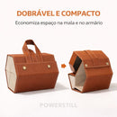 Estojo Porta Óculos Dobrável para Viagem Marrom