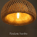 Luminária Pendente Bambu Organic Loom