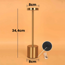 Luminária de Mesa LED Recarregável Sem Fio Metal