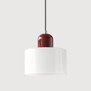 Luminária Pendente Pequena de Vidro Estilo Bauhaus