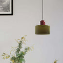 Luminária Pendente Pequena de Vidro Estilo Bauhaus