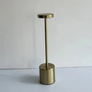 Luminária de Mesa LED Recarregável Sem Fio Metal