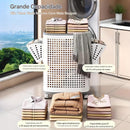 Cesto Organizador Multiuso com Rodas 70L – Estrutura Dobrável e Ventilada