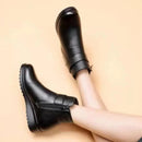 Bota Feminina de Couro Anna Classic – Forro de Lã e Sola Antiderrapante