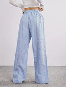 Calça Feminina Blue List – Estilo Casual com Modelagem Wide Leg