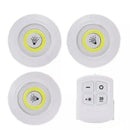 Kit com 3 Luminárias Led Sem Fio com Controle Remoto