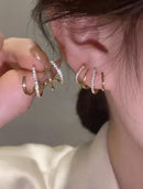 Brincos Quatro Pontas Elegance - Folheado a Ouro 18k  - Lançamento + Frete Grátis