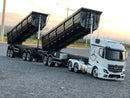 Miniatura Mercedes-Benz Arocs 3363 6x4 ClassicSpace com Rodotrem Basculante (Escala 1/24)