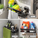 Kit 2 Prateleiras Adesivas Ultra-Fortes Para Banheiro ou Cozinha