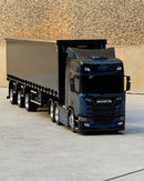 Miniatura Scania NTG + Carreta Vanderleia Sider Guerra – Escala 1/24 (Personalizável)